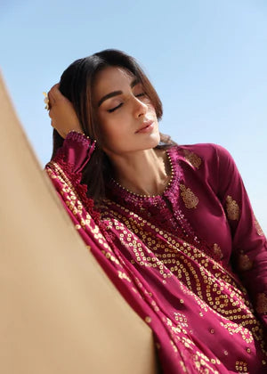 3PCS Sapphire Embroidered Lawn Collection- BULM -SP-32