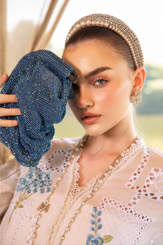 3 Piece Unstitched Embroidered Lawn Suit | MPT-2501-A