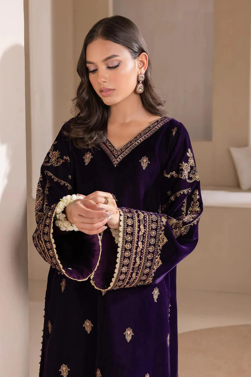 Bareeze Velvet Embroiderd Three Piece BR-745