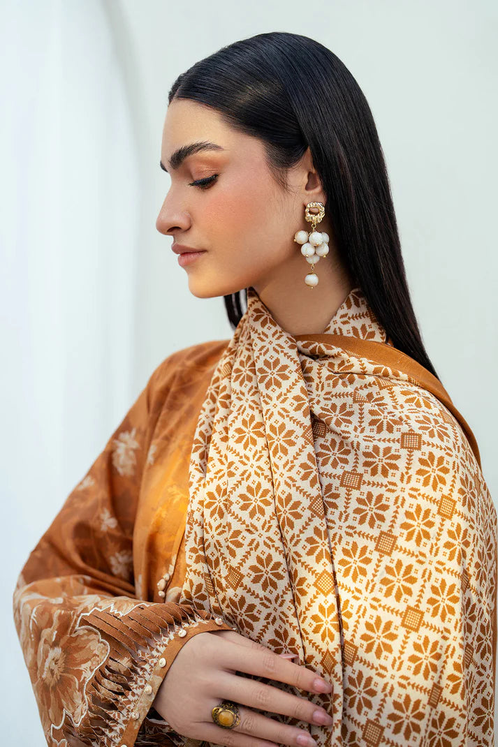 Baroque | Digital Printed Lawn Three Piece BQR-15