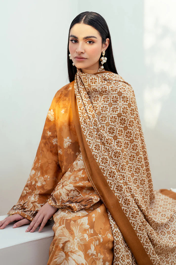 Baroque | Digital Printed Lawn Three Piece BQR-15