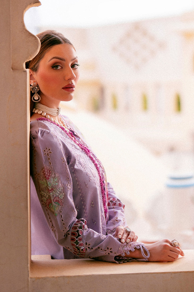 Zarposh Luxury Embroidered Lawn Suits Unstitched 3 Piece ZL24 KHAAS – Eid Collection