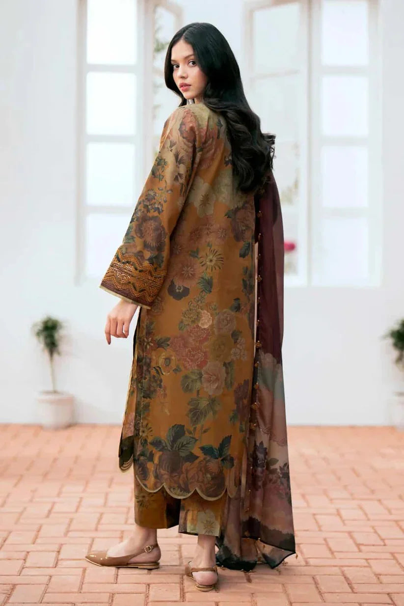 Baroque D-788 Khaddar Printed three piece