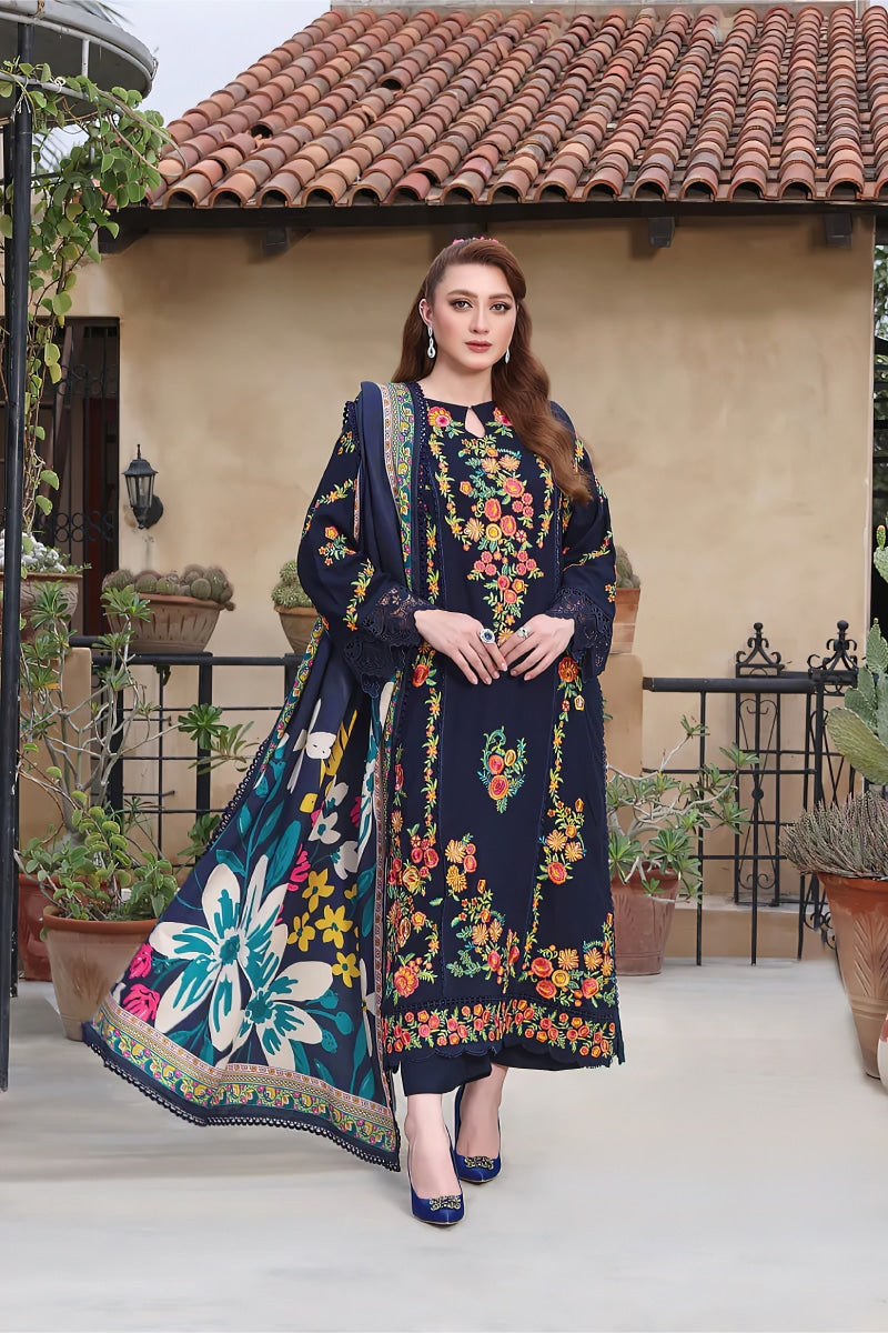 Aneelas Embroidered lawn Three Piece AN-61
