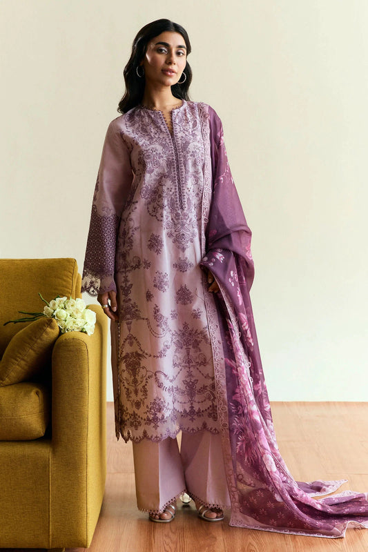 Zarashahjhan Embroidered Dhanak Three Piece COCO-1577