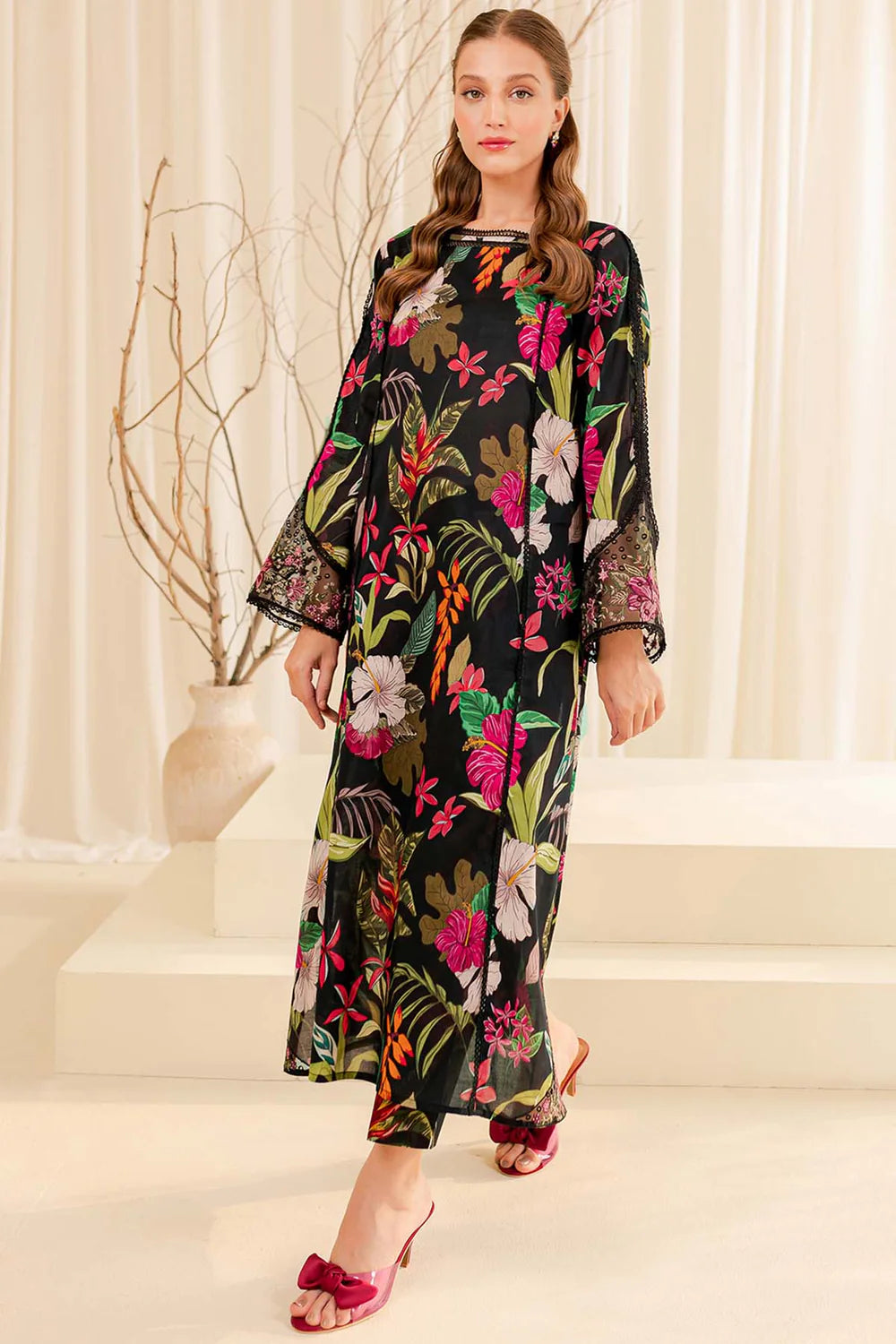Baroque D-790 Khaddar Printed three piece