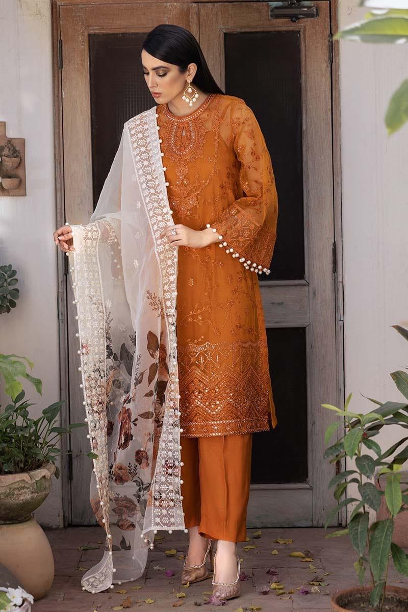 CROSS STITCH Lawn Embroiderd Three piece cs 03