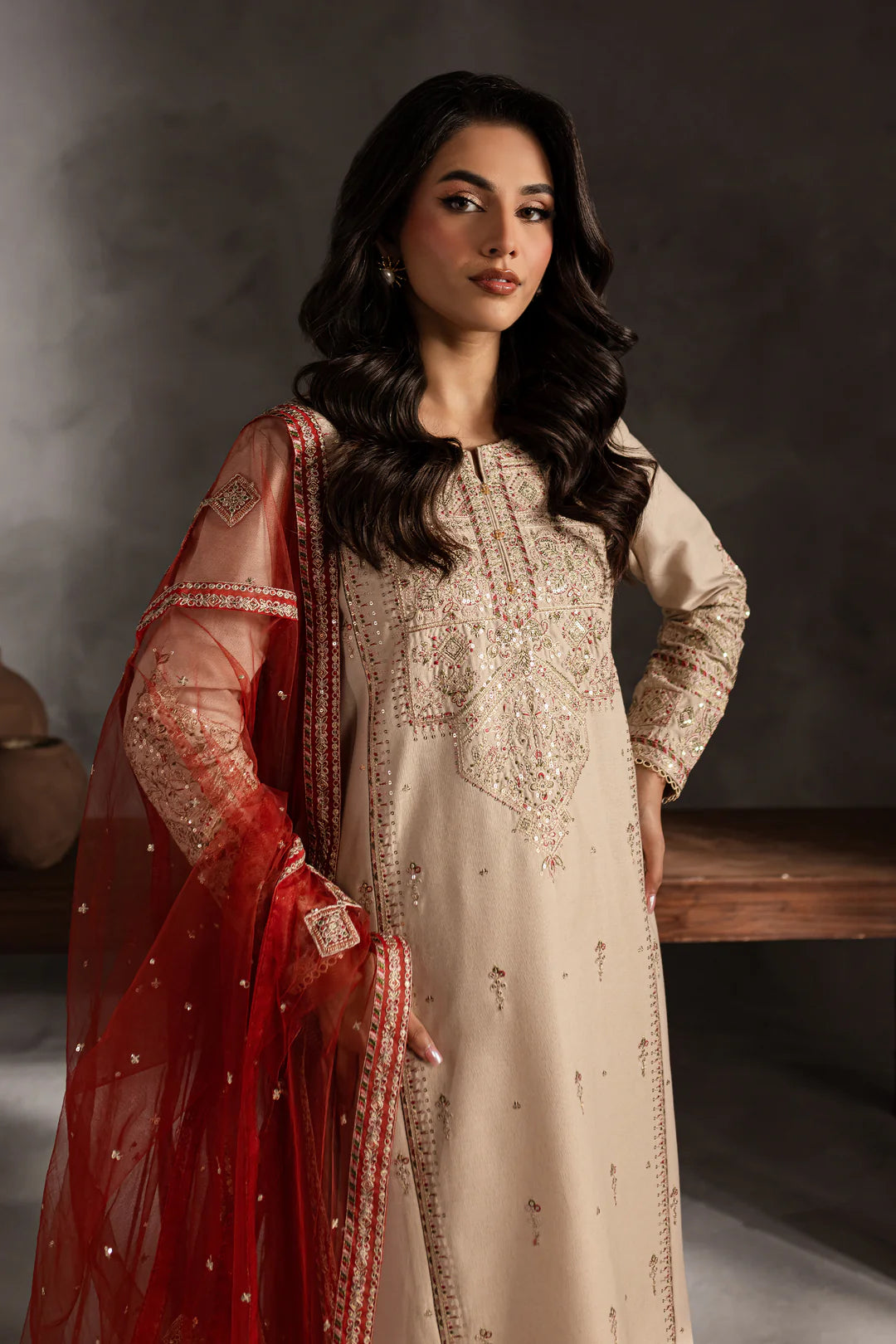 Batik Lawn Embroiderd Three Piece Lavina BT-012