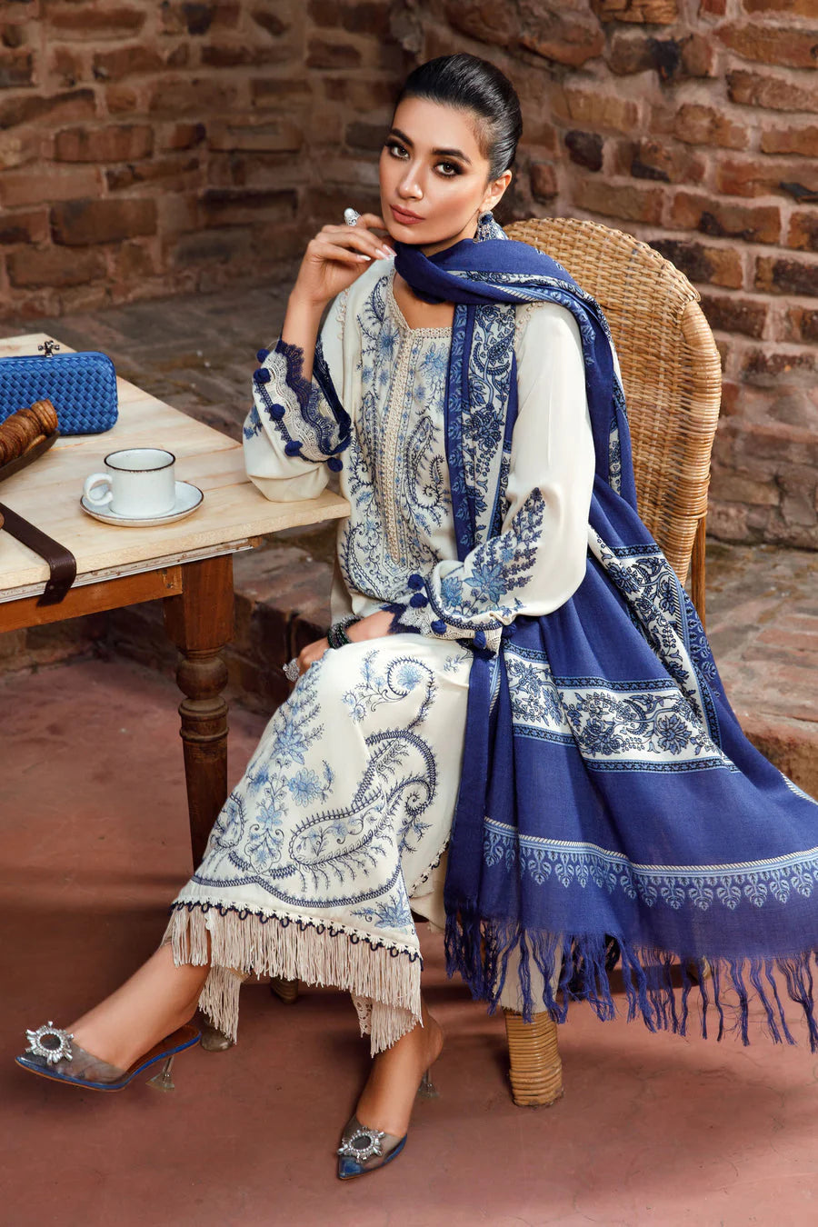 Sapphire Lawn Embroidered Three Piece SP-112