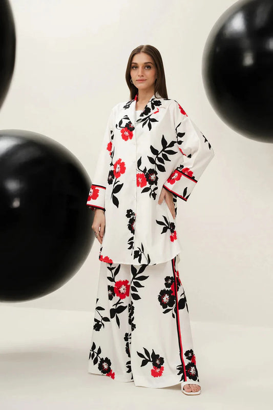 ZC -722 Printed Airjet Viscous Silk two Piece