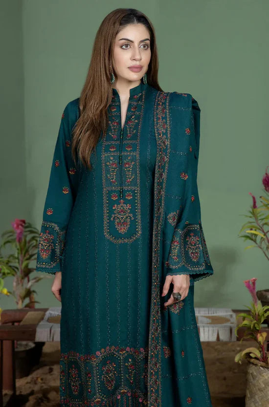 Mohagni Embroidered Dhanak Three Piece MG-949