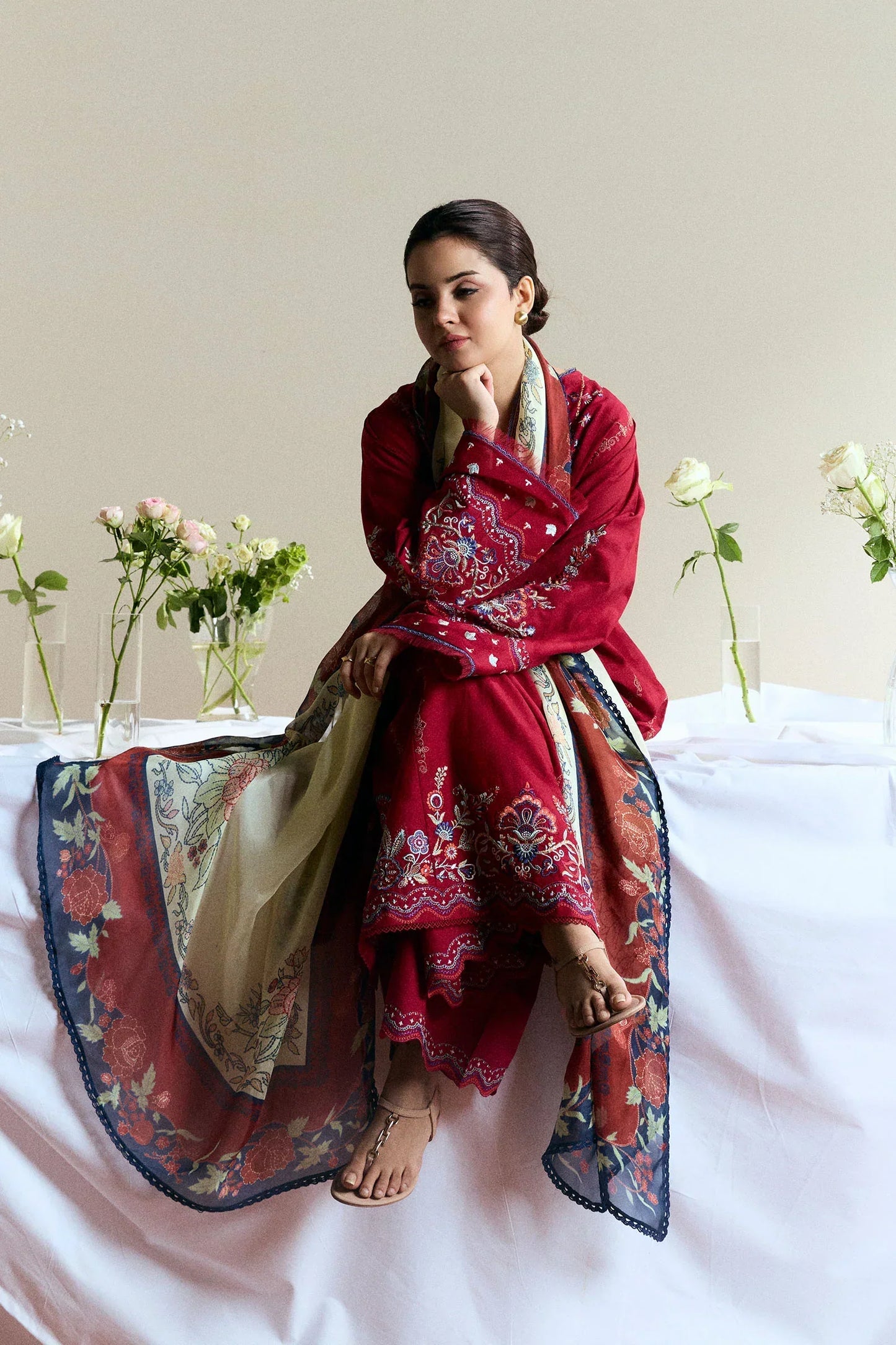 ZARA SHAHJAHAN Dahank Embroiderd Three Piece ZSJ-81
