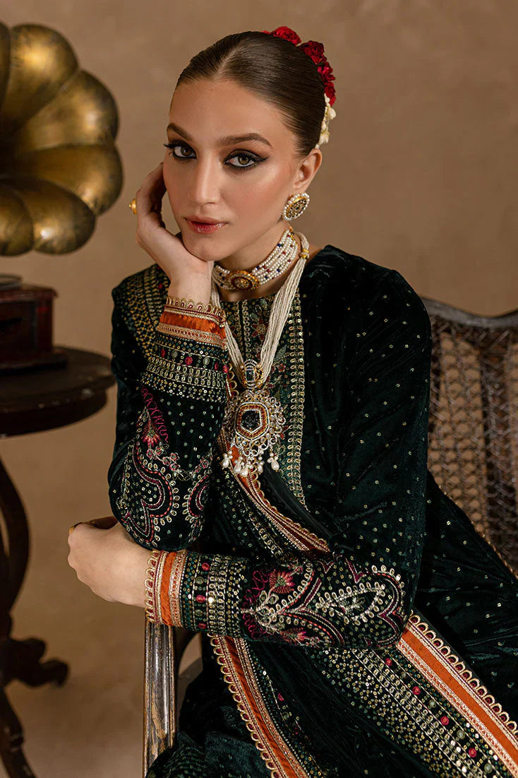 Ansub jahangir Velvet Embroiderd Three Piece AJ-001