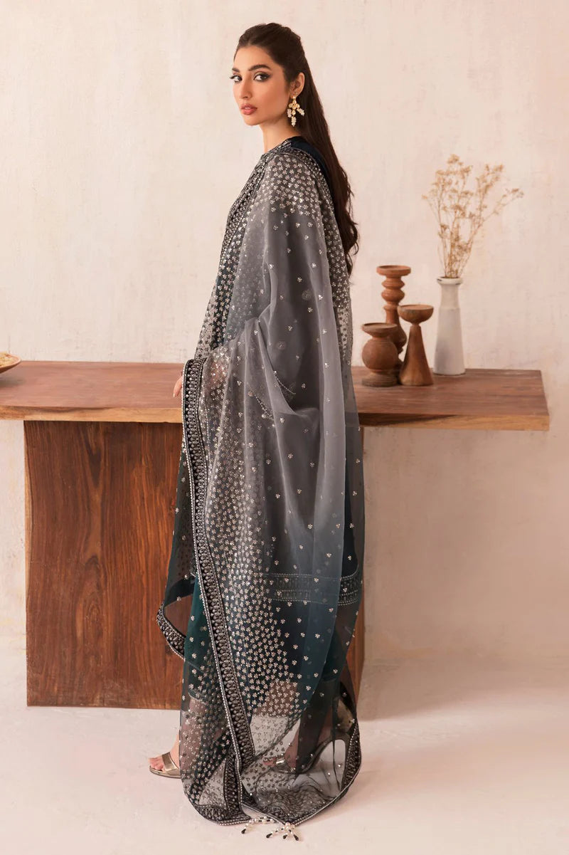 JAZMIN LUXURY EMBROIDERED VELVET - 3 PC UNSTITCHED
