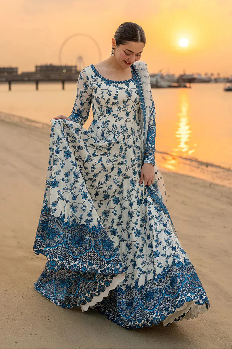 Faiza Saqlain Lawn Embroidered Three Piece FS-6163