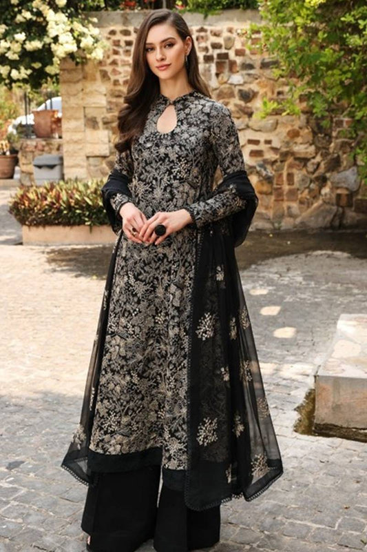 Bareeze Embroidered Three Piece Dhanak jungle Bari