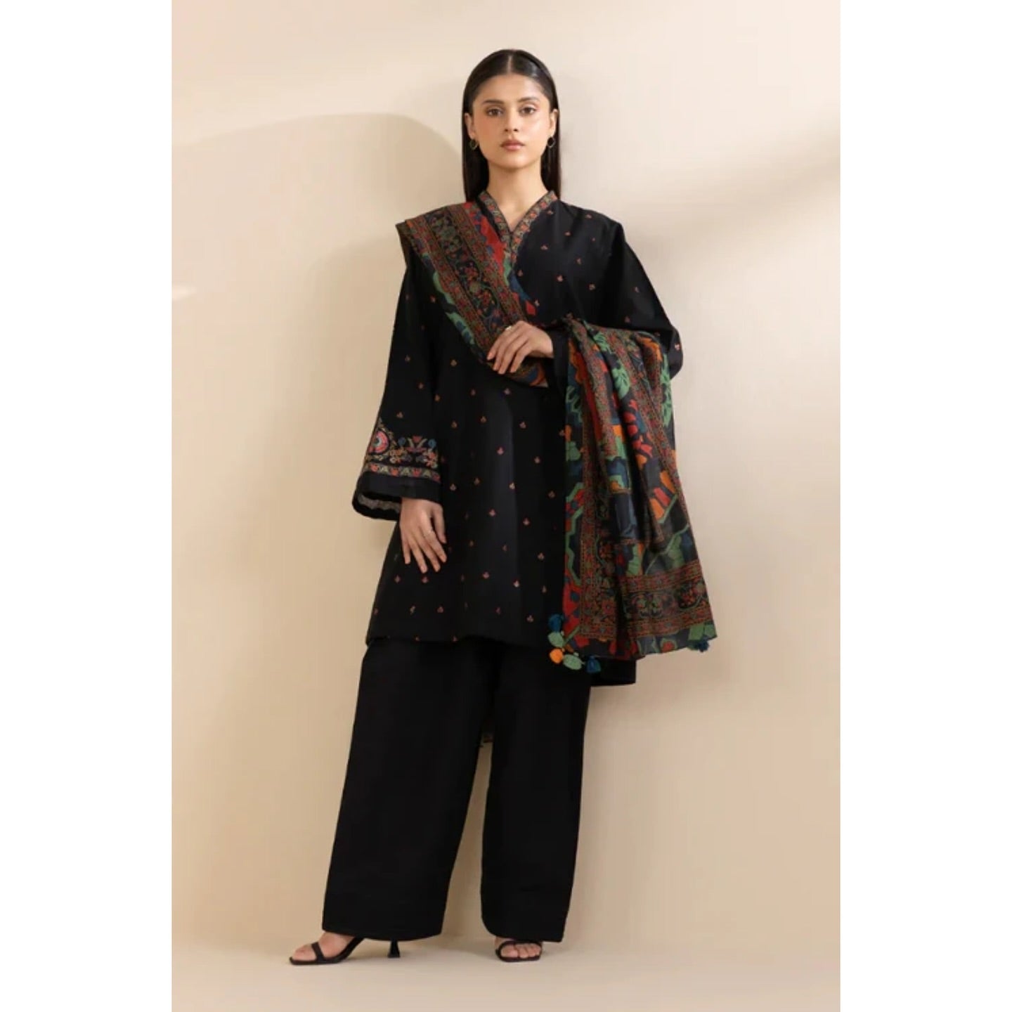 Gul Ahmad Embroiderd Three Piece GA-028