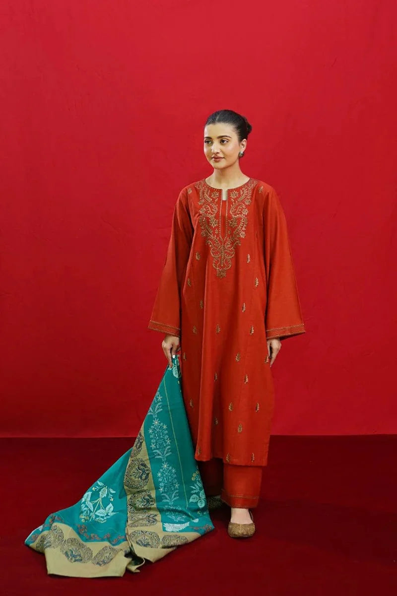 Urge UR-722 Dhanak Embroidered 3pc