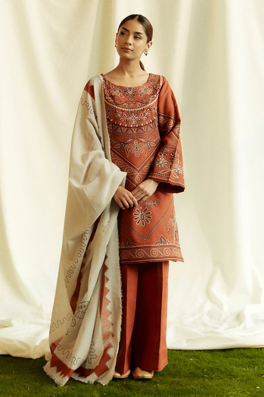 Coco by Zara Shahjahan Winter Unstitched Three Piece COCO-007