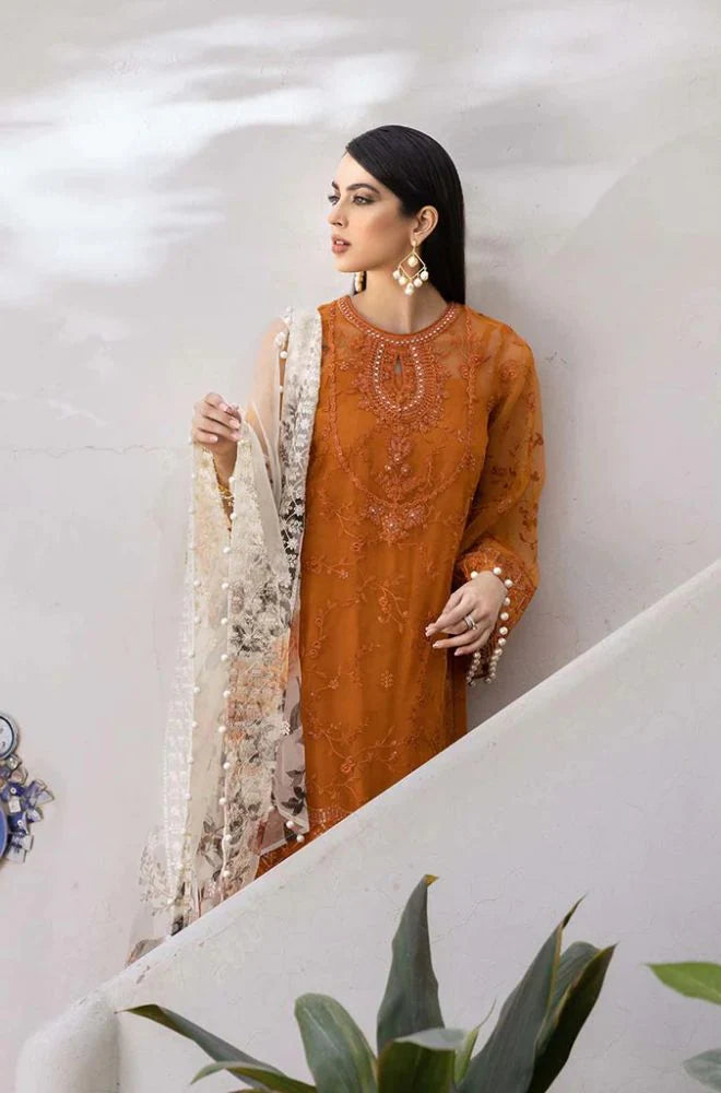 CROSS STITCH Lawn Embroiderd Three piece cs 03