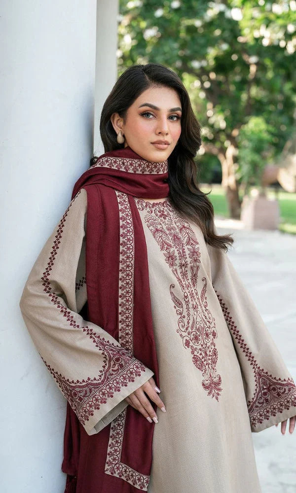 Baroque - 3PC Dahank Embroidered Suit - GKA7126