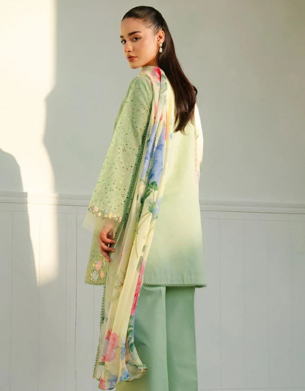 Chikenkari Embroidered lawn Three Piece COCO-51