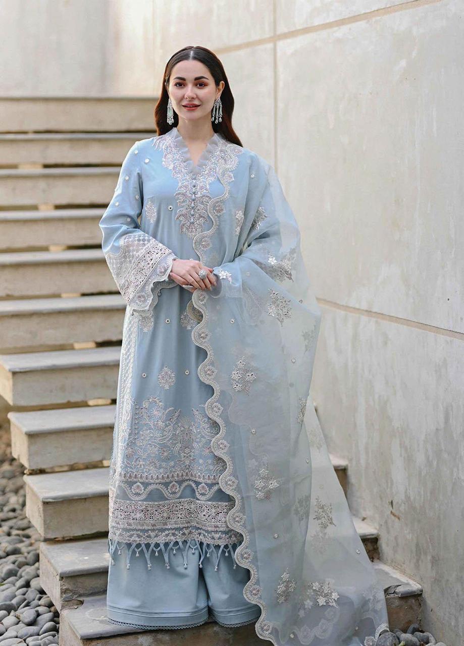 Imrozia Unstitched Lawn Embroidered Three Piece IM-02