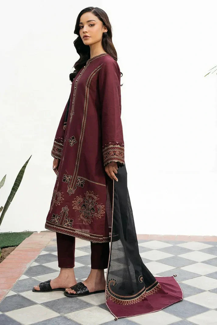 Jazmin Lawn Embroidered Three Piece JZ-112