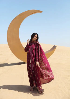 3PCS Sapphire Embroidered Lawn Collection- BULM -SP-32