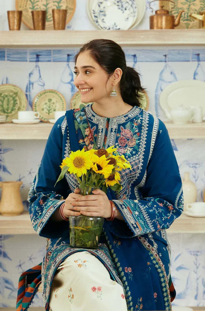 Zarashahjhan Embroidered lawn Three Piece COCO-721