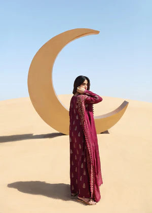 3PCS Sapphire Embroidered Lawn Collection- BULM -SP-32