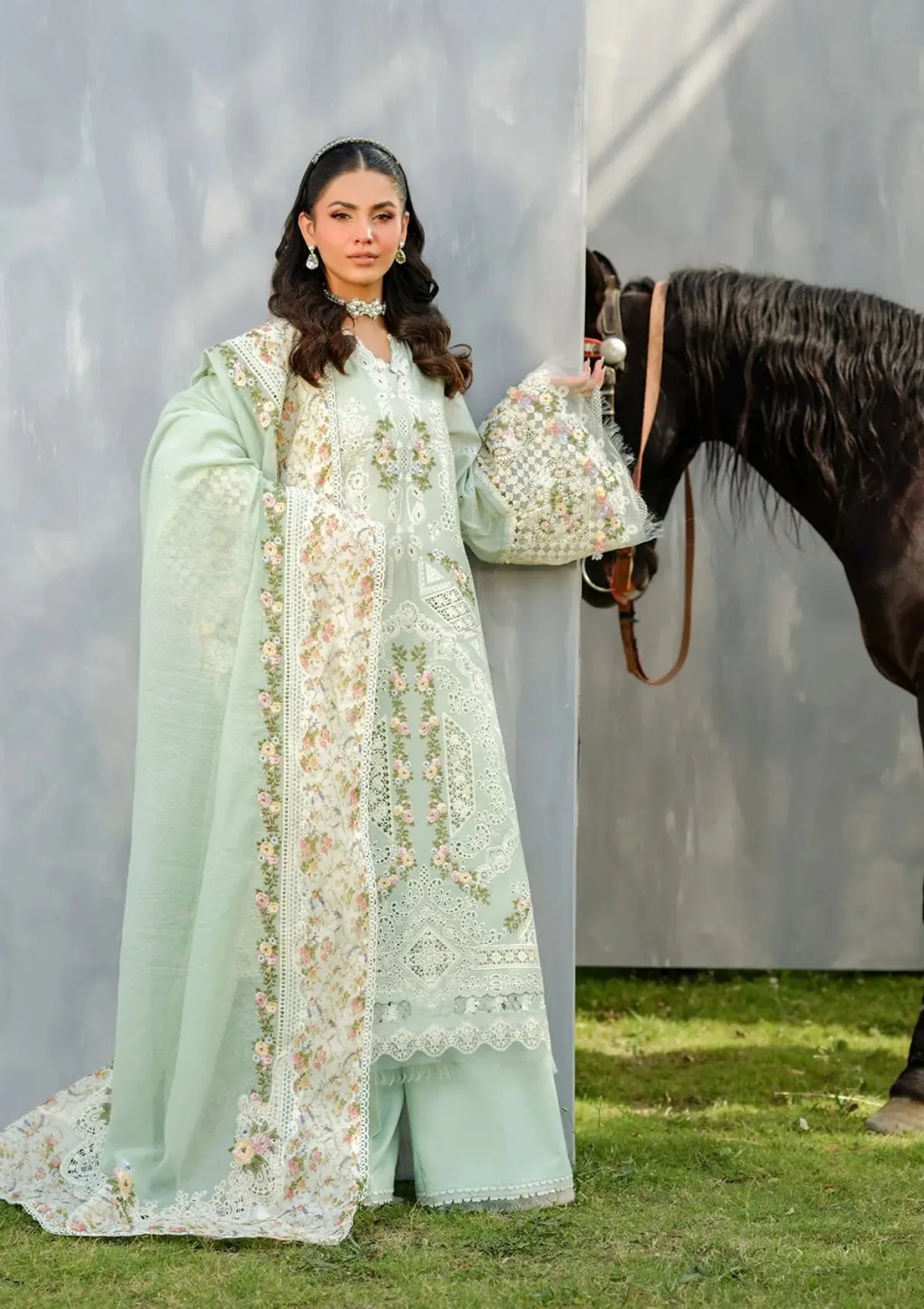 Elaf Lawn Chikenk-Kari Embroidered Three Piece EL-1030