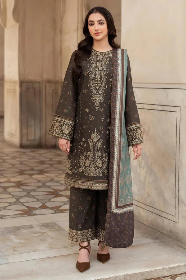 jazmin Embroidered Dahank Three Piece D-30