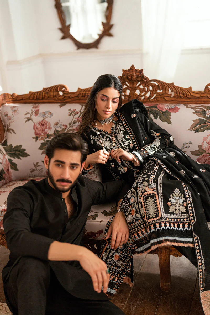 Qalamkar Embroidered Dhanak Three Piece QL-1050