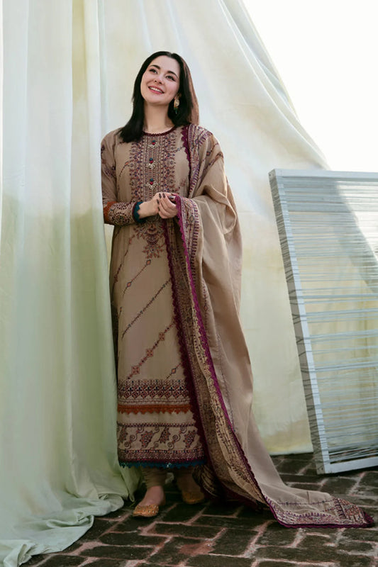Florant Embroidered Dhanak Three Piece FLO-185