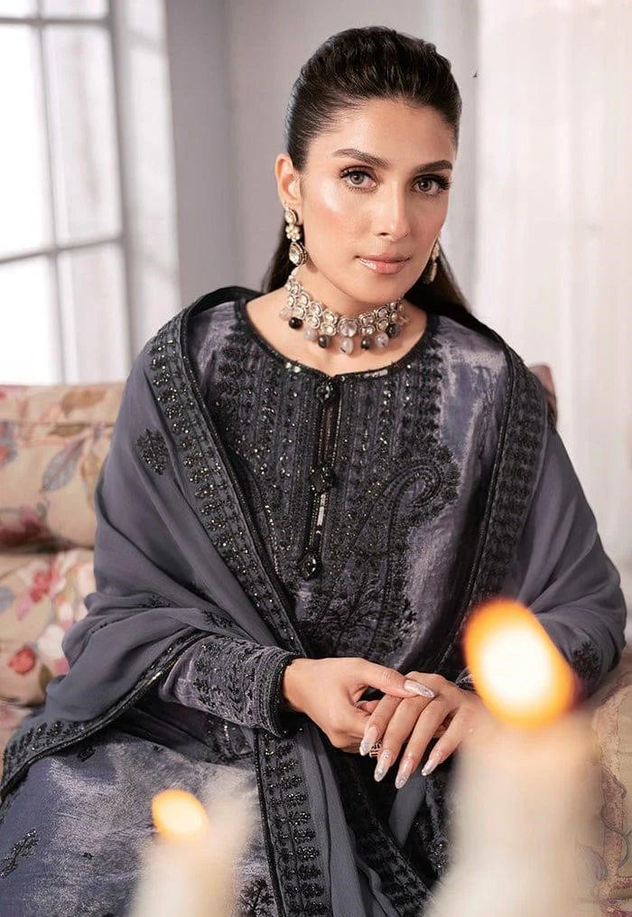 Asim Jofa Velvet Embroiderd Three Piece AJ-306