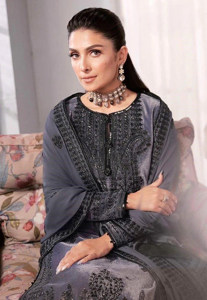 Asim Jofa Velvet Embroiderd Three Piece AJ-306