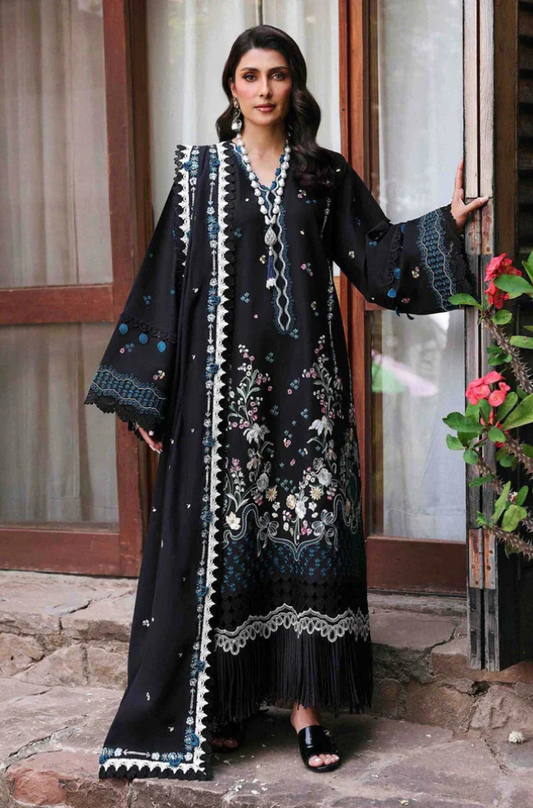 Qalamkar Dahank Embroiderd Three Piece QL-01