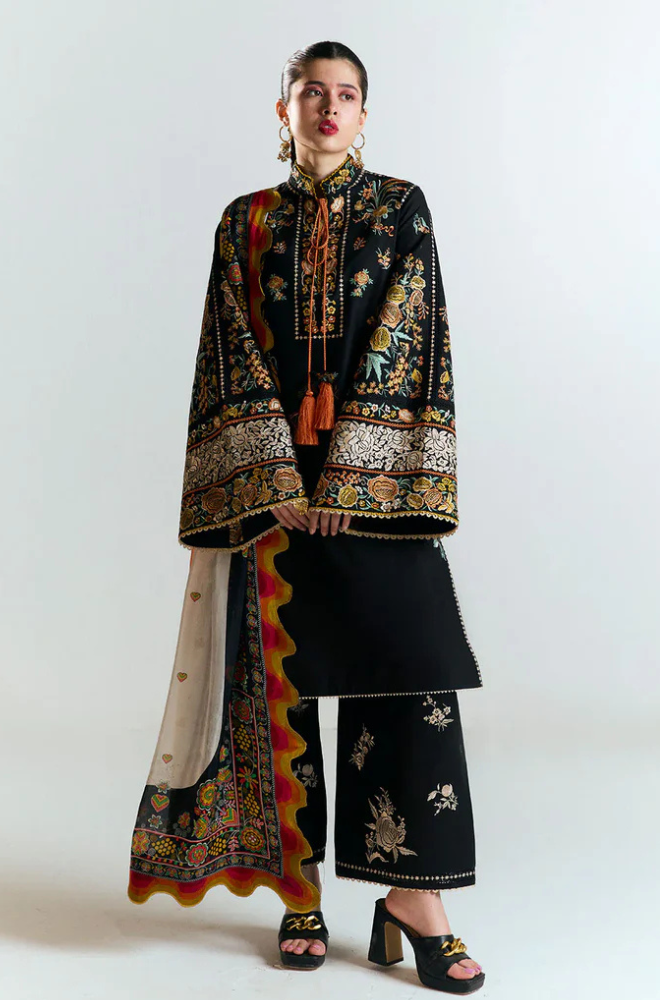 Hussain Rahar Embroidered lawn Three Piece HR-01