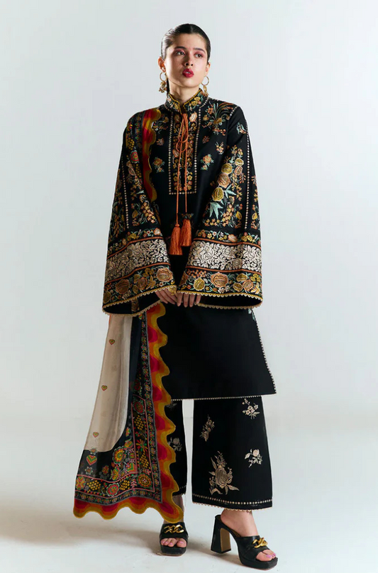 Hussain Rahar Embroidered lawn Three Piece HR-01