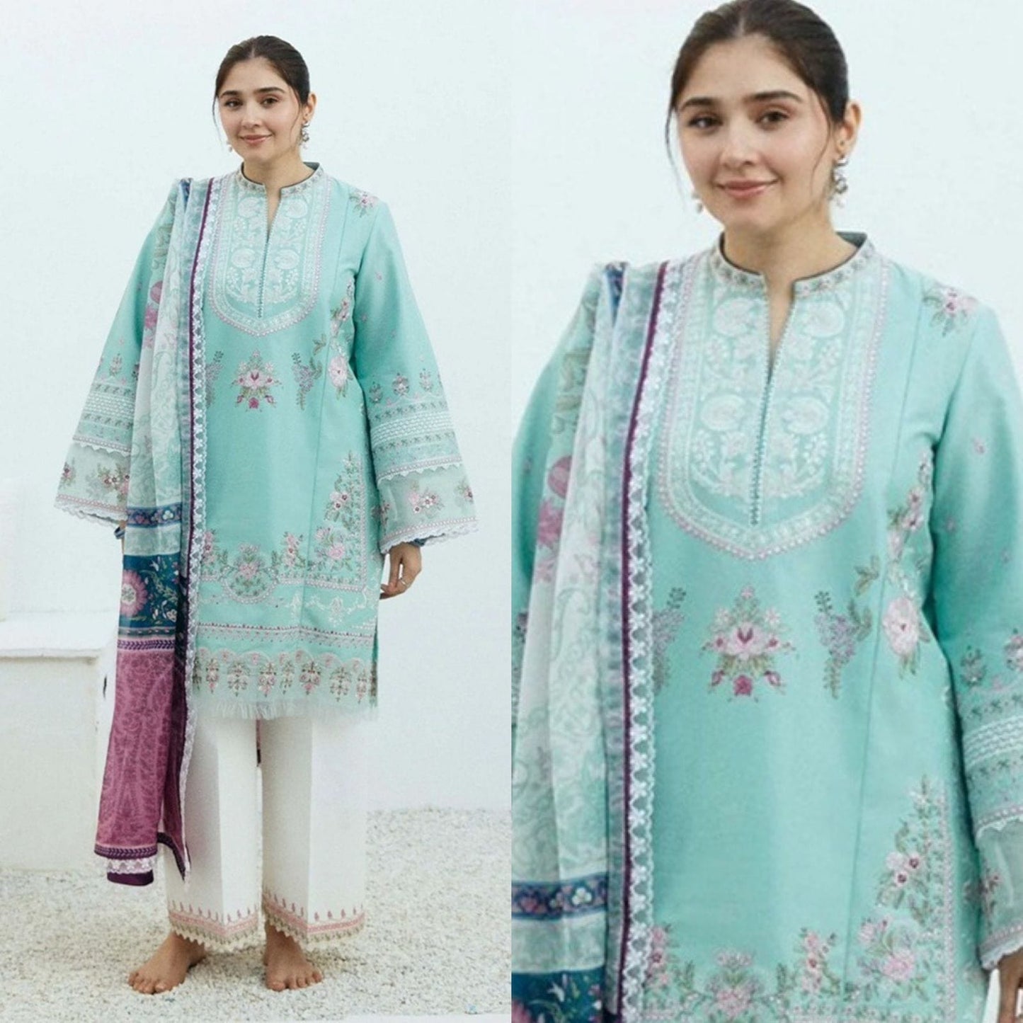 Eid Collection COCO-01 Dhanak Embroidered 3Pc Wt