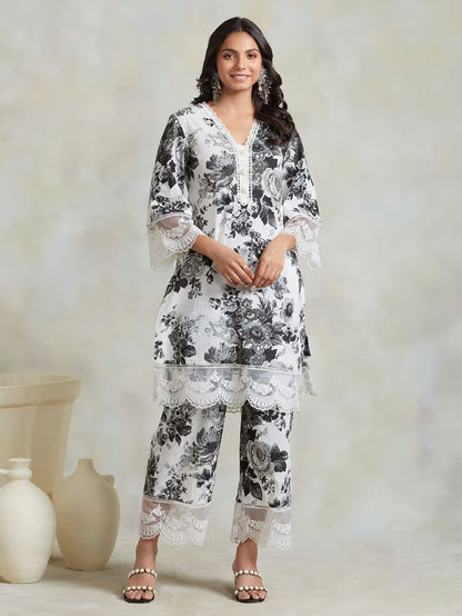 Women Floral 3 Piece - Printed Lawn Suit | D - 880)