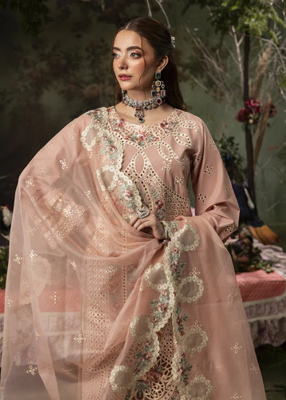 Zara Shahjahan Lawn Chikenk-Kari Embroidered Three Piece ZSJ-6169