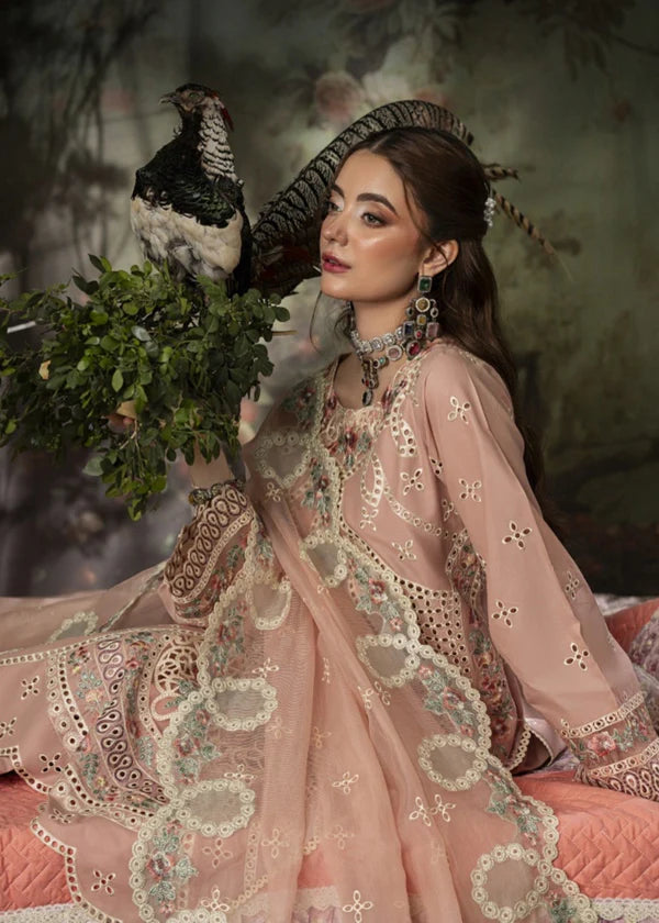 Zara Shahjahan Lawn Chikenk-Kari Embroidered Three Piece ZSJ-6169