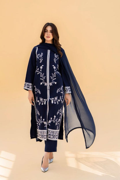 Safoora Lawn Embroidered Three Piece SF-61