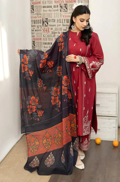 Urge Embroidered lawn Three Piece URL-696