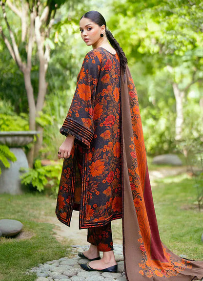 Baroque D-791 Khaddar Printed three piece