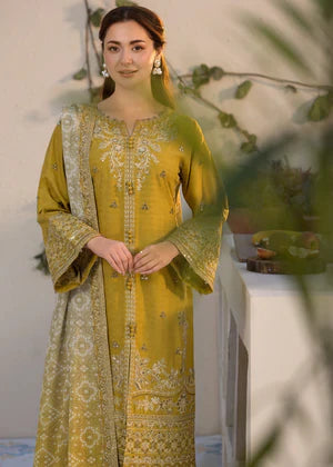Allys Official Lawn-3PC Embroidered Shirt with Digital Printed Jacquard Dupatta AL-998
