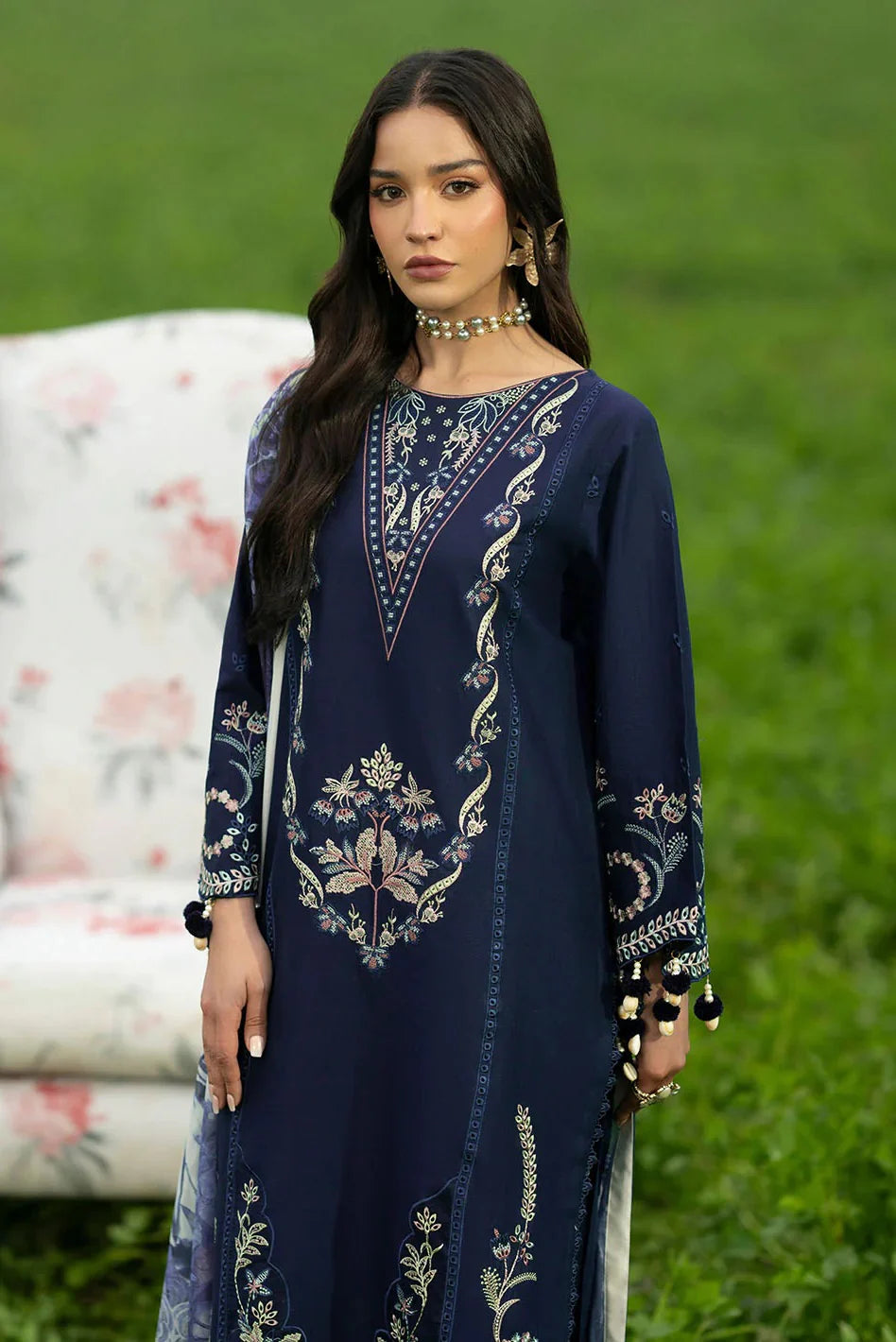 IZEL Lawn Embroidered Three Piece IZ-012