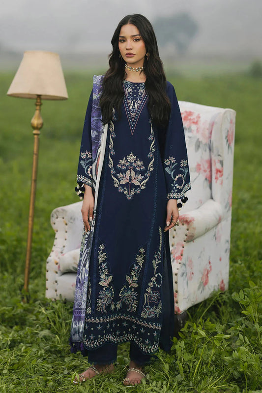 IZEL Lawn Embroidered Three Piece IZ-012